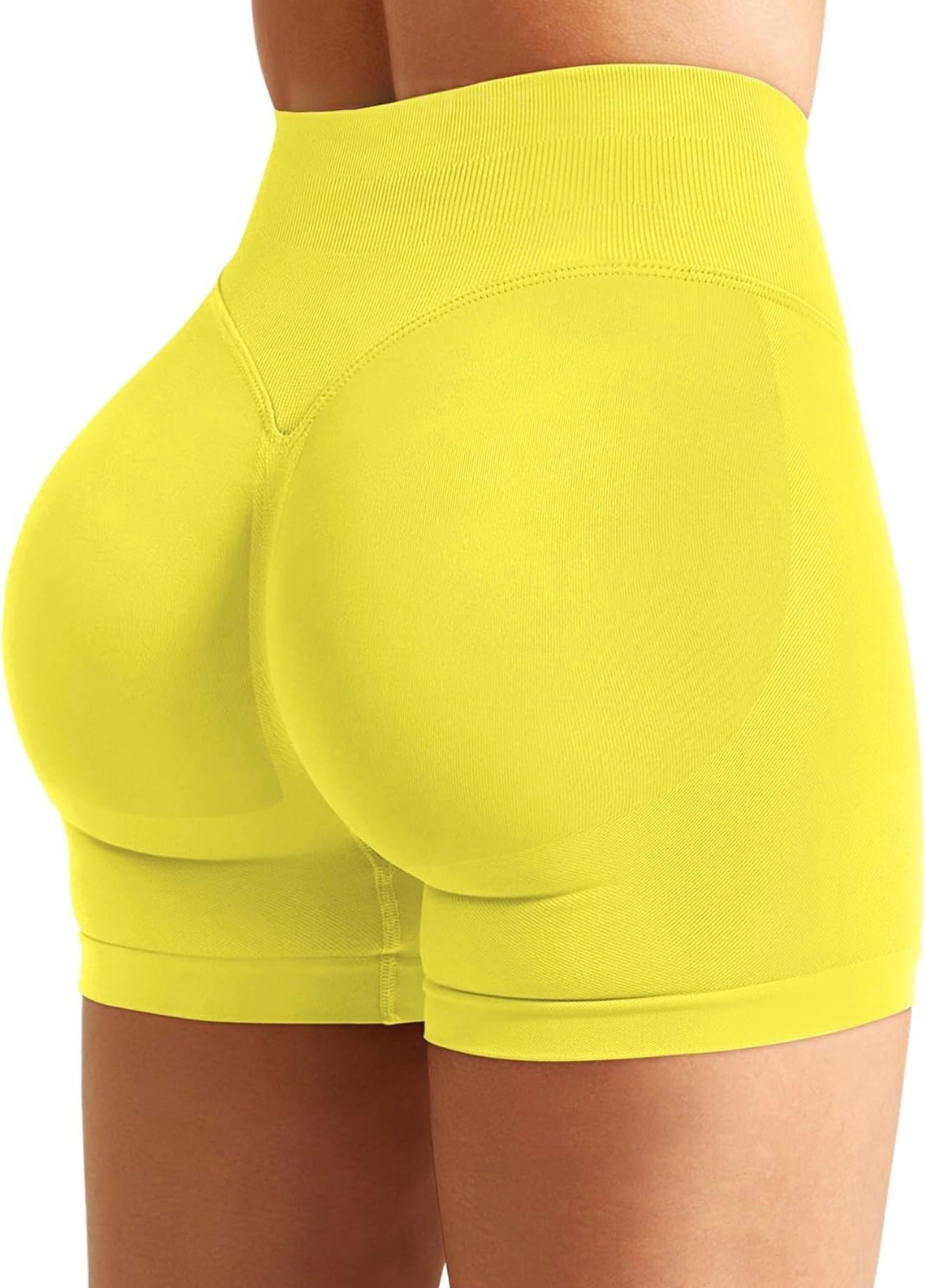Seamless Sport Yoga High Waist Shorts Leggings Sport Yoga Gym Running Scrunch Butt Shorts
